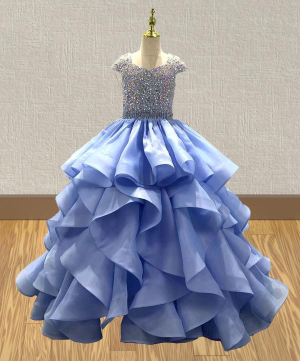 Best Beauty Little Girls Glitz Nobler Prom Gown