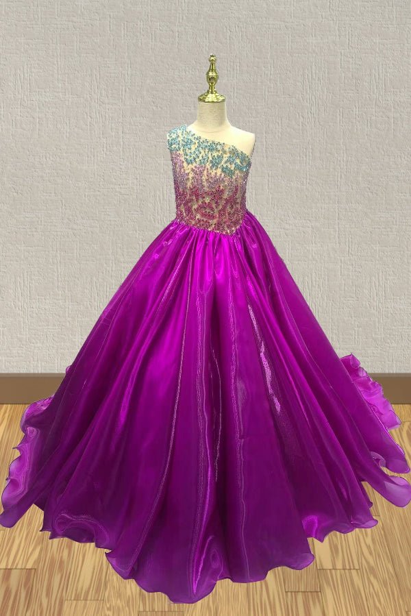 Stunning Purple Pageant Dress For Teenage Girl