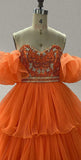 Custom Made Little Child's Stunning Champagne Evening Dress