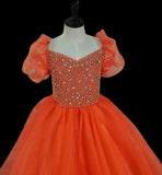 Custom Made Sparkly Little Girl Prom Pageant Couture