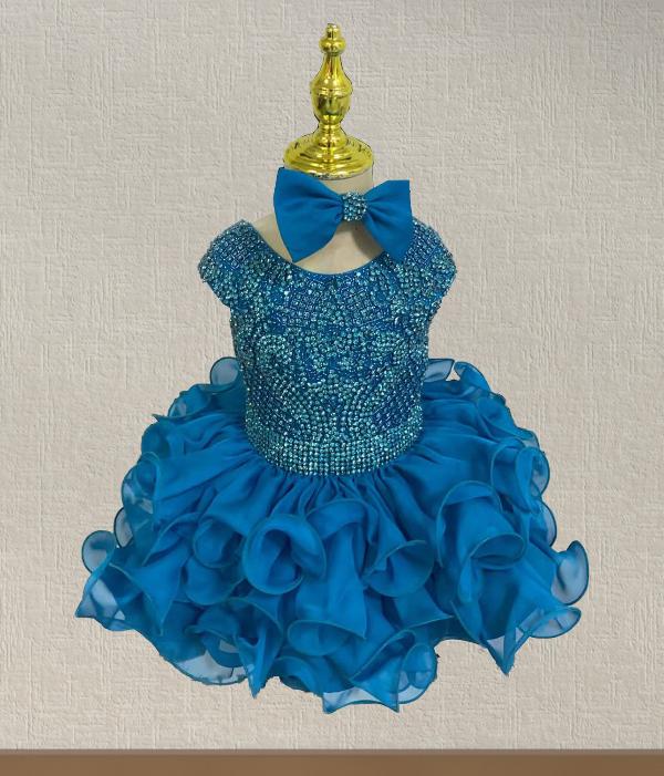 Infant/Toddler/Baby Girl/Baby Miss/Kids Stunning Pageant Dress