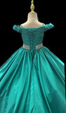 Cap Sleeve Pleat Teen's Stylish Prom Pageant Couture