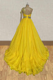 Best Beauty Tween Yellow Beaded Glitzy Pageant Dress