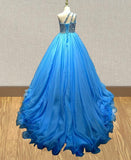 Gorgeous Sparkly Beaded Bodice Young Girls Ball Gown