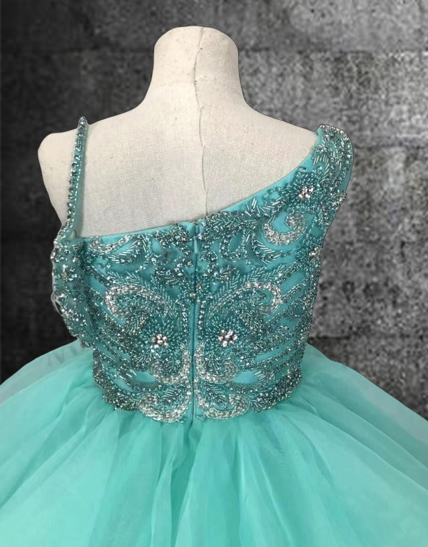 Glitzy Beaded Bodice Best Beauty Prom Pageant Couture
