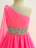 Floor-length Pageant Gown with Beaded Bodice for Little Girl