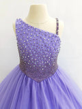 Best Beauty Juniors Sparkly Lilac Applique Formal Wear