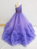 Best Beauty Juniors Sparkly Lilac Applique Formal Wear