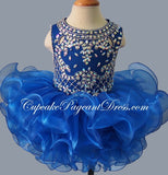 Glitz Beaded Bodice Little Girl/Newborn/Infant/Baby/Kid's Pageant Dress - CupcakePageantDress